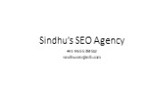 Sindhu's SEO Agency