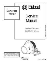 Bobcat Concrete Mixer Service Repair Manual Instant Download #1