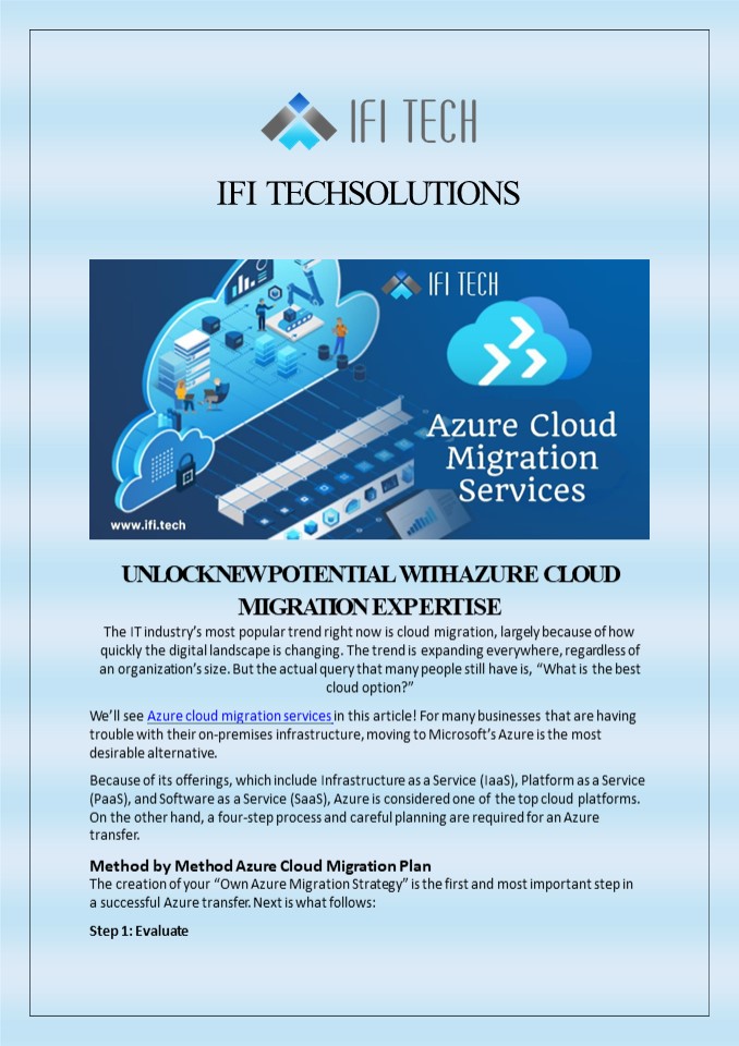 Unlock New Potential with Azure Cloud Migration Expertise