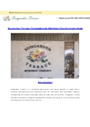 Sungarden Terrace: Compassionate Alzheimer's Care in Lemon Grove