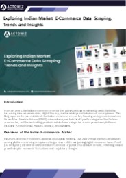 Indian Market E-Commerce Data Scraping: Trends & Insights