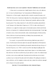 Health Questions ans Answers: Bacteria Classification, Nosocomial Infections, Cancer, Colorectal Cancer