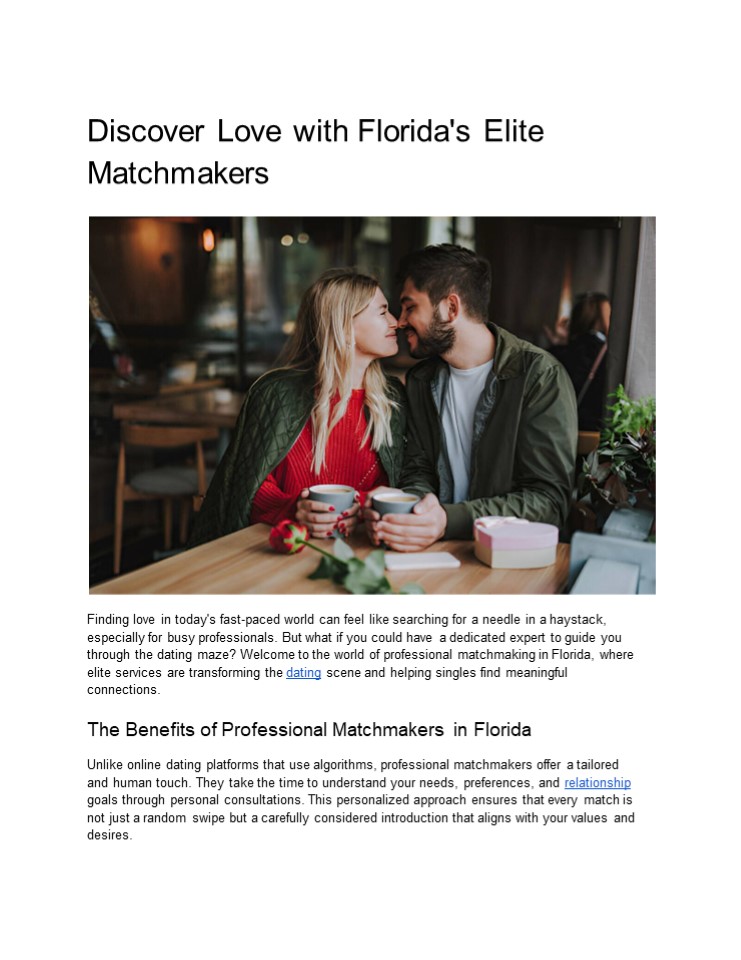 Discover Love with Florida's Elite Matchmakers (2)