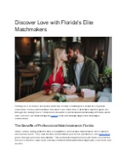 Discover Love with Florida's Elite Matchmakers (2)