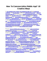 How To Commercialize Mobile App? 10 Creative Ways