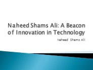 Shams Ali: A Beacon of Innovation in Technology