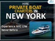 Hire Private Boat Charters in New York
