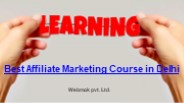 Best Affiliate Marketing Course in Delhi [2024]