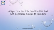 Commerce coaching classes in Vadodara - Tejasvi Classes