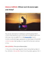 Glance InMobi: Where Lock Screens Learn and Adapt