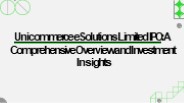 Unicommerce eSolutions IPO: High GMP trends.