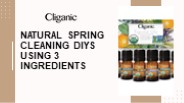 Natural Spring Cleaning DIYs Using 3 Ingredients