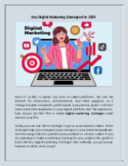 Key Digital Marketing Strategies For 2024