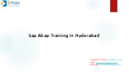 SAP ABAP Training  in Hyderabad