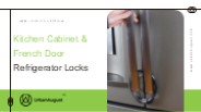 Kitchen Cabinet & French Door Refrigerator Locks