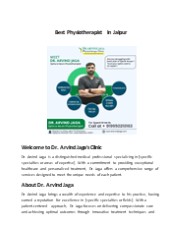 Best Physiotherapist in Jaipur