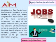 Job Vacancies & Openings in India | Search Latest Job Vacancies