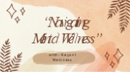 Navigating Mental Wellness