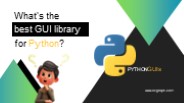 What's the best GUI library for Python?