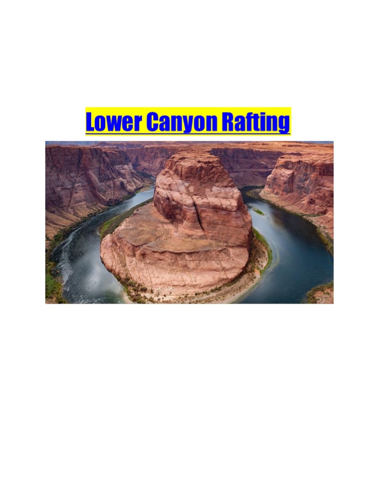 Lower Canyon Rafting