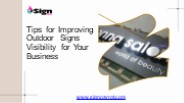 Boost Your Business: Enhancing Outdoor Sign Visibility