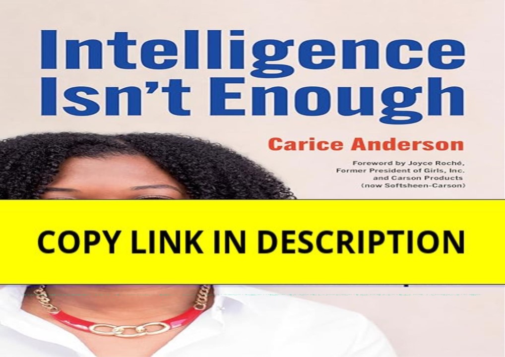 Download⚡️(PDF)❤️ Intelligence Isn't Enough: