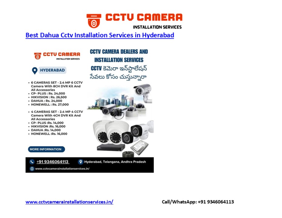 Professional CCTV Camera Installation in Hyderabad