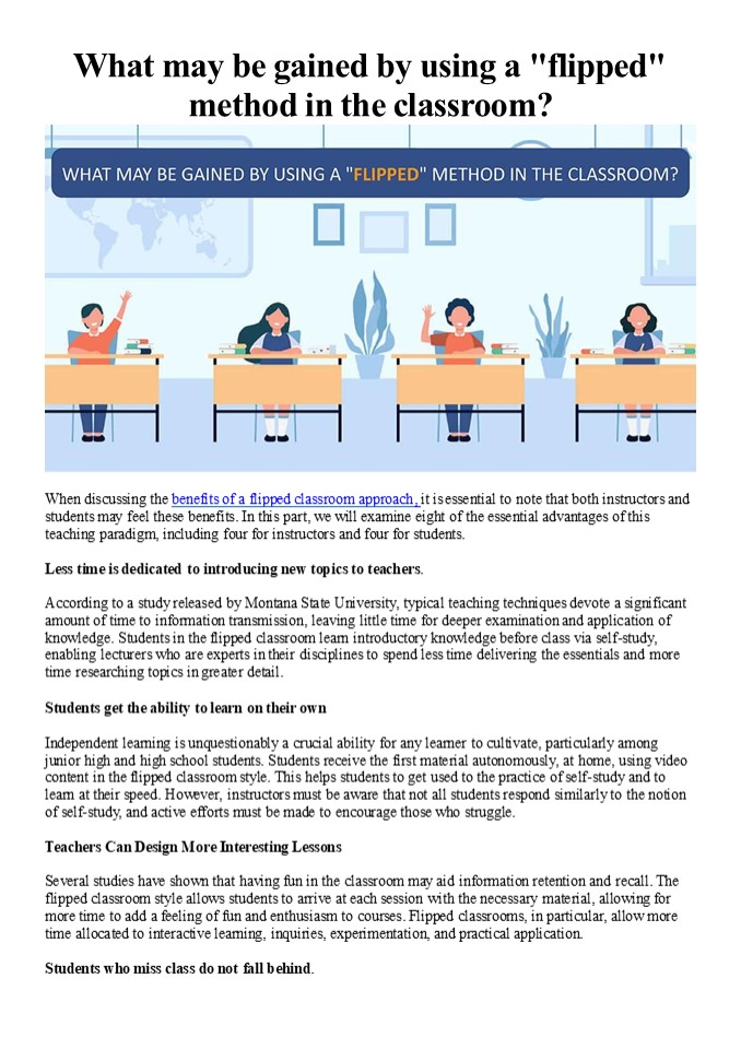 What may be gained by using a 