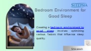 Bedroom Environment for Good Sleep