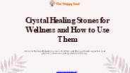 Crystal Healing Stones Guide
