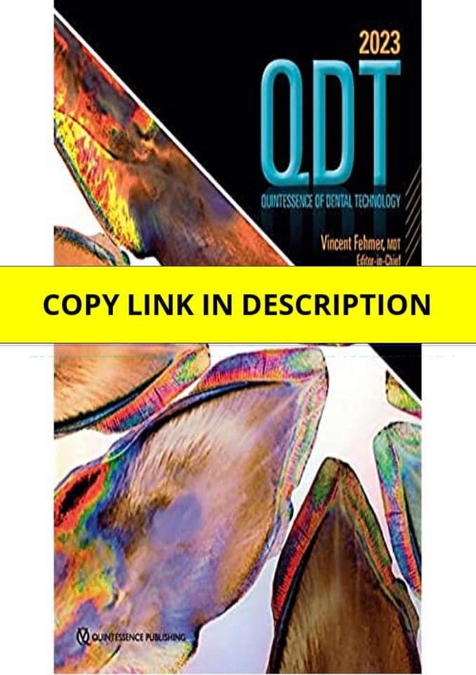 (PDF) Quintessence of Dental Technology 2023     1st Edition Ipad