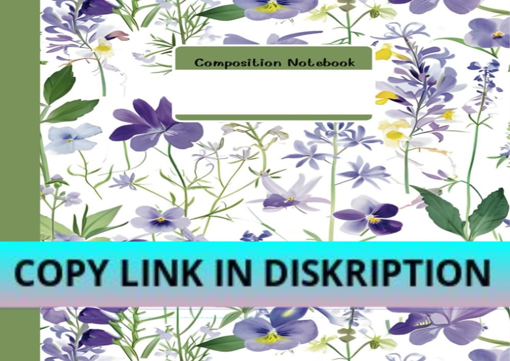 Download [PDF] Romantic purple flower composition notebook