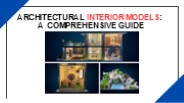 Architectural Interior Models: A Comprehensive Guide
