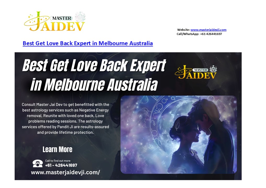 Best Get Love Back Expert in Melbourne Australia