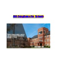 ADA Compliance For Schools