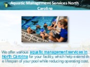 Aquatic Management Services North Carolina