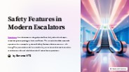 Safety Features in Modern Escalators