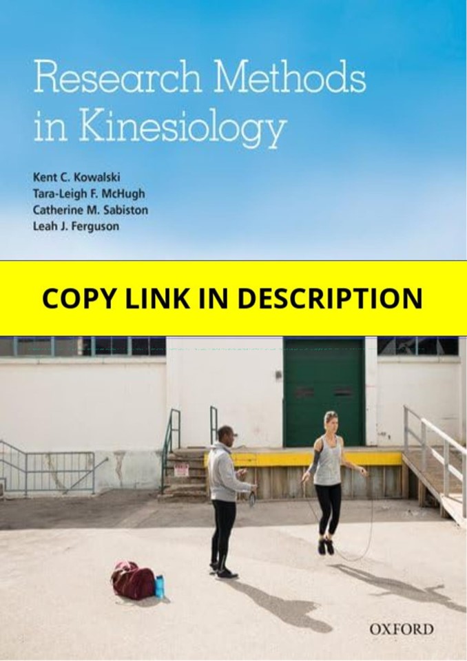 PDF Research Methods in Kinesiology Full
