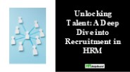 What is Recruitment in Human Resource Management