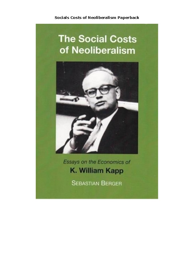 ❤️[READ]✔️ Socials Costs of Neoliberalism     Paperback