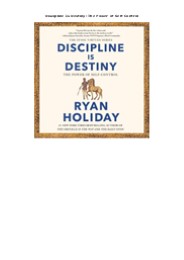 ❤download Discipline Is Destiny: The Power of Self-Control