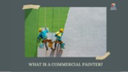 What is a commercial painter?