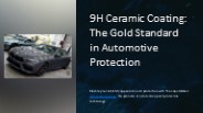 9H Ceramic Coating: The Gold Standard in Automotive Protection