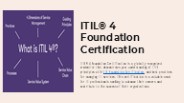 ITIL Certification: ITIL® 4 Foundation Certification Training Course