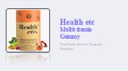 Health etc Multivitamin Gummy