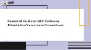 UAE Embassy Attestation Trivandrum