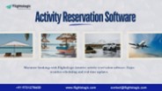Activity Reservation Software