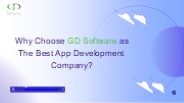 Why Choose GD Software as the Best App Development Company?