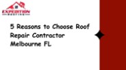 Roof Repair Contractor Melbourne FL.