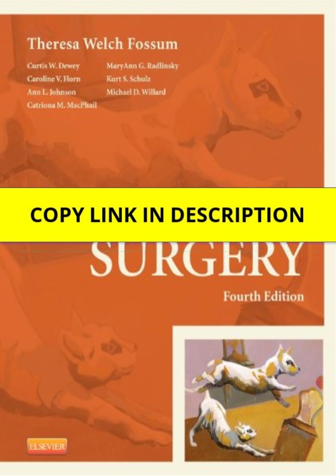 Download Small Animal Surgery 4th Edition Free